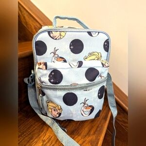 Disney Frozen Blue sparkly insulated lunch bag, Elsa & Olaf  New Without Tags